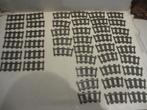 lego trein rails 9 v  12x recht en 32 bochten  metalen strip, Ophalen of Verzenden, Gebruikt, Losse stenen, Lego