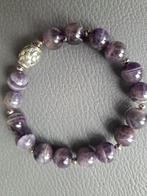 917 edelsteen armband Amethist ( Amethyst ) 10mm, Sieraden, Tassen en Uiterlijk, Armbanden, Paars, Nieuw, Ophalen of Verzenden