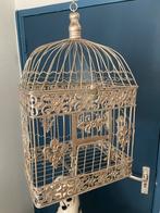Goudkleurige decoratieve vogelkooi, Ophalen of Verzenden, Gebruikt