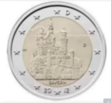 Duitsland - 2 euro 2012 - Neuschwanstein D ( Munchen ) beschikbaar voor biedingen