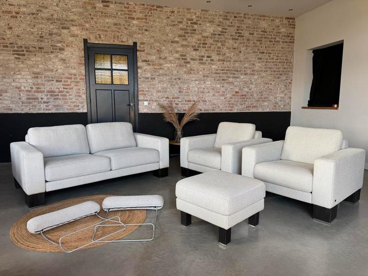 Rolf Benz Ego Bankstel - Zo goed als nieuw!, Huis en Inrichting, Banken | Bankstellen, Zo goed als nieuw, Rechte bank, Tweepersoons