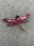 Libelle broche roze, Nieuw, Ophalen of Verzenden, Roze, 7 tot 10 cm