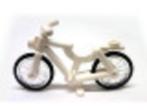 Lego White Bicycle with Trans-Clear Wheels with Molded Black, Gebruikt, Ophalen of Verzenden, Lego, Losse stenen