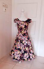Fifty's swing dress flower bunch, Kleding | Dames, Jurken, Maat 38/40 (M), Overige kleuren, Verzenden, Zo goed als nieuw