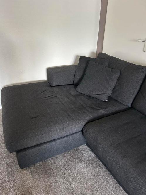 Grijze Stoffen Hoekbank - Ruim & Comfortabel, Huis en Inrichting, Banken | Sofa's en Chaises Longues, Gebruikt, Vierpersoons of meer