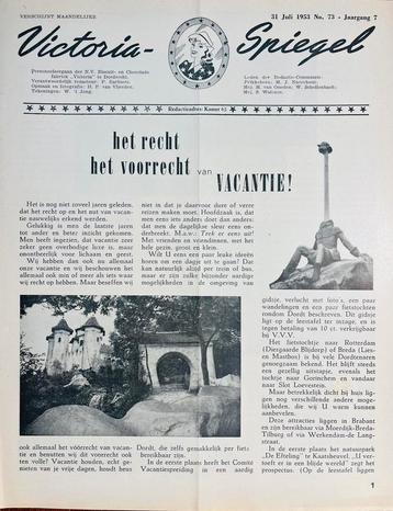 personeelskrantje Victoria Spiegel 1953 Dordrecht uitje beschikbaar voor biedingen