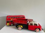 Blikken truck en dubbeldekker bus, Antiek en Kunst, Antiek | Speelgoed, Ophalen of Verzenden