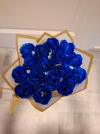 Handgemaakt Zijdebloemen Boeket - Blauw, Ophalen of Verzenden, Nieuw