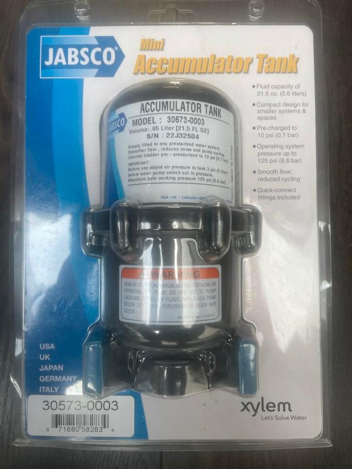 Waterdruk systeem boot/camper Jabsco 30573-0003, Watersport en Boten, Accessoires en Onderhoud, Nieuw, Kombuis en Sanitair, Ophalen of Verzenden