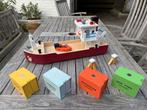 New Classic Toys Containerboot - Houten Speelgoed, Ophalen, Nieuw, Jongen of Meisje
