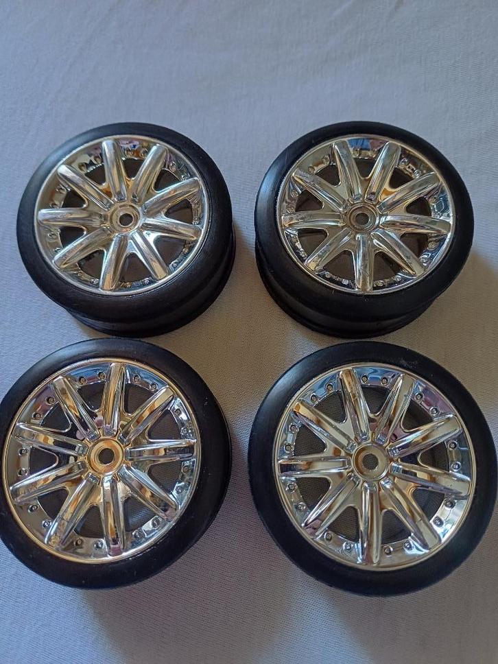 Gebruikte set drift wiel 1/10, Hobby en Vrije tijd, Modelbouw | Radiografisch | Auto's, Gebruikt, Onderdeel, Schaal 1:10, Ophalen of Verzenden