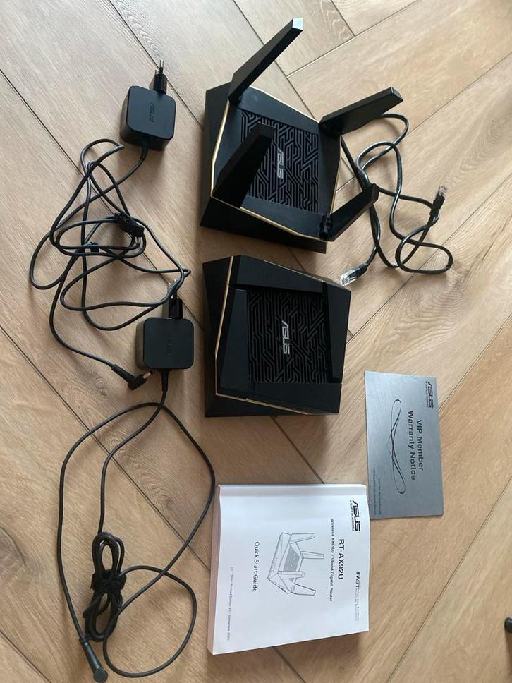 2 x Asus RT-AX92U Wireless Gigabit Router, Audio, Tv en Foto, Walkmans, Discmans en Minidiscspelers, Overige typen, Ophalen