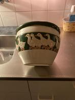 Oud Hollands Potje - Ganzen Print - 23cm, Ophalen, Gebruikt, Rond, Binnen