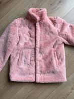 Wollige roze winterjas maat 146/152, Meisje, Ophalen of Verzenden, Zo goed als nieuw, Hema