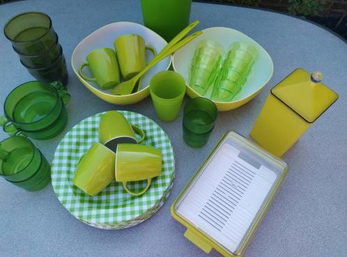 Groen  ( Camping ) Servies - 4 personen, Caravans en Kamperen, Kampeeraccessoires, Ophalen