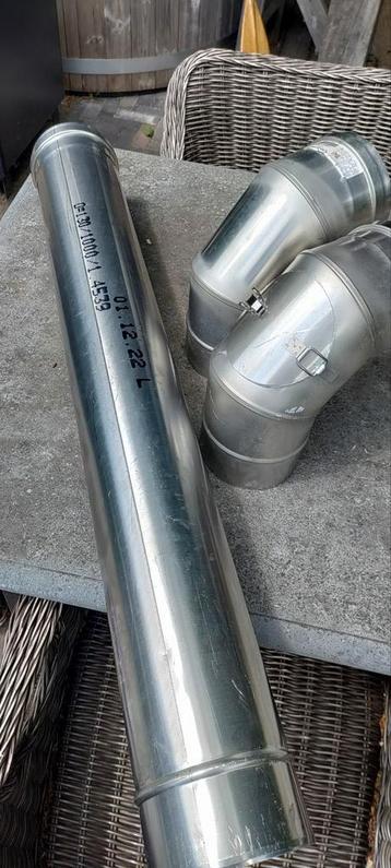 Kachelpijp 130mm  RVS  beschikbaar voor biedingen
