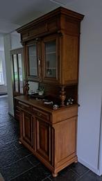 Vitrinekast, Huis en Inrichting, Ophalen, 100 tot 150 cm, 200 cm of meer, Eikenhout