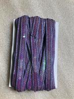 PAILLETTEN BANDJE - 12 MM BREED X 472  cm - LILA, Hobby en Vrije tijd, Naaien en Fournituren, Ophalen of Verzenden, Zo goed als nieuw