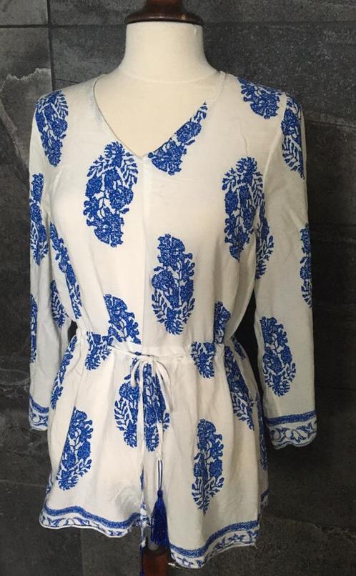 Griekse jumpsuit puur katoen kwaliteit zomers, Kleding | Dames, Jumpsuits, Zo goed als nieuw, Maat 36 (S), Overige kleuren, Ophalen of Verzenden