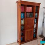 Boekenkast kersenhout met opbergruimte, Huis en Inrichting, Kasten | Vitrinekasten, Ophalen, Gebruikt, 200 cm of meer, Kersenhout