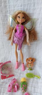 Winx flora pixie magic doll barbie, Ophalen of Verzenden, Zo goed als nieuw, Barbie