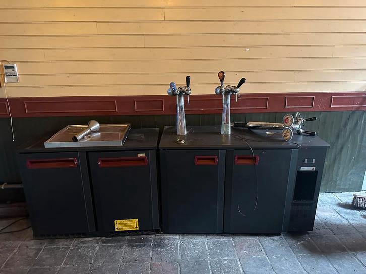 Koelinstallatie - rvs tapblad, Zakelijke goederen, Horeca | Keukenapparatuur, Koelen en Vriezen, Gebruikt, Ophalen