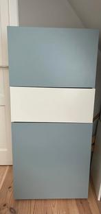 Besta kast Ikea wit/blauw met lade - 60 x 42 x 129 cm, Ophalen, Kunststof, Gebruikt, 100 tot 150 cm