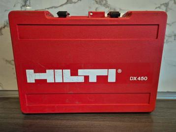 Hilti DX 450 kruitschiethamer – complete set met koffer etc beschikbaar voor biedingen