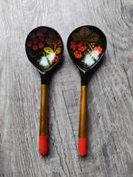 Houten sla couvert, Ophalen of Verzenden, Gebruikt, Hout, Bestekset