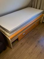 Compleet Bed 90x200 met Matras, Topper & Bedlade, Ophalen, Gebruikt, 90 cm, Eenpersoons