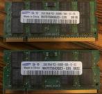 2x 2GB DDR2 PC2-5300 RAM geheugen, Computers en Software, RAM geheugen, Gebruikt, 4 GB, Ophalen of Verzenden, Laptop