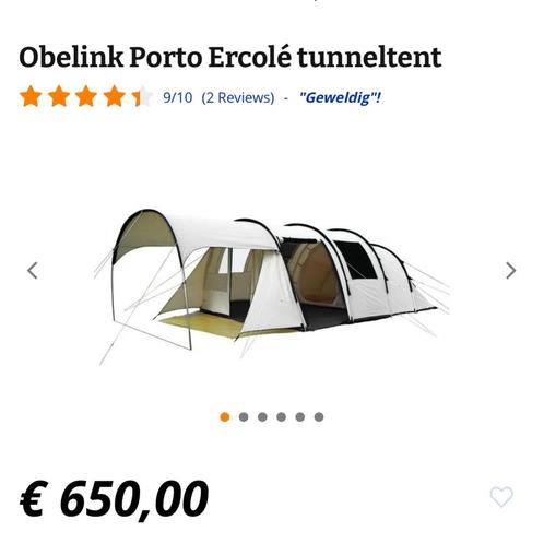 Porto ercole4, Caravans en Kamperen, Tenten, Zo goed als nieuw, Ophalen of Verzenden