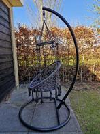 Hangstoel geknoopt touw, zwart, Huis en Inrichting, Stoelen, Ophalen, Overige materialen, Gebruikt, Zwart