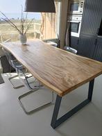 Eettafel op zwarte eizer poten, Ophalen, 200 cm of meer, 50 tot 100 cm, Vijf personen of meer