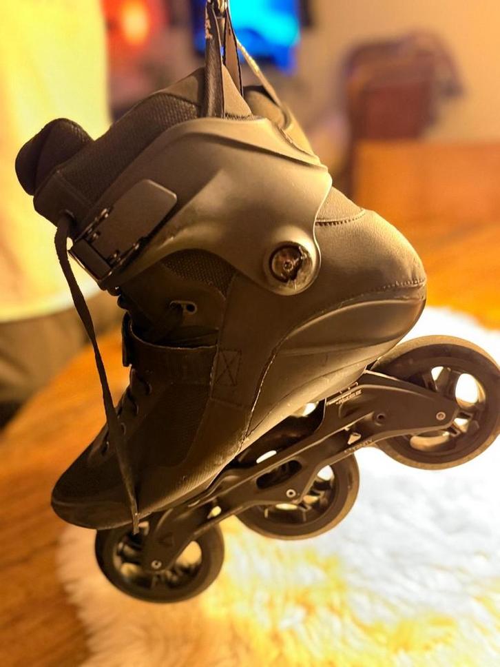 Powerslide Swell Triple Black 110CP Inline Skates, Sport en Fitness, Skeelers, Zo goed als nieuw, Inline skates 5 wielen, Powerslide