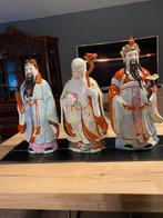 De Drie Wijze Goden. Chinees Porselein 50 cm Hoog, Ophalen
