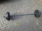 Zwarte Halter en gewichten 17 kg totaal, Sport en Fitness, Fitnessmaterialen, Ophalen