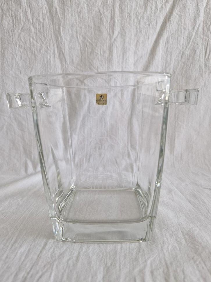 Glazen ijsemmer Rob & Helen 13-10-2000 stadhuisSchiedam #175, Antiek en Kunst, Antiek | Glas en Kristal, Ophalen of Verzenden