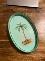 Les Ottomans Fauna Hand-painted Iron Tray - Palm Tree, Ophalen of Verzenden, Nieuw, Metaal