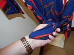 BA&SH jumpsuit korte short blauw rode print mt 2/M, Maat 38/40 (M), Ba&sh, Gedragen, Verzenden