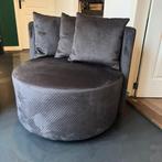 Draaifauteuil ROND stof bruin laagste STUNT prijs voorraad, Draaifauteuil ROND bruin stof 92 cm laagste STUNT prijs, Nieuw, 75 tot 100 cm