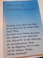 Democratie in Hellas - Dr. Elizabeth Visser, Ophalen of Verzenden, 20e eeuw of later, Gelezen, Overige gebieden