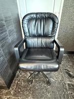 Bureaustoel prachtig leer zeer goed zitcomfort, Ophalen, Zo goed als nieuw, Zwart