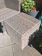 Tuinstoel met voetbank/tafel, Ophalen, Gebruikt, Kunststof