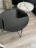 Set Zuiver salontafels zwart en marmer, Ophalen, Rond, Minder dan 50 cm, 50 tot 100 cm