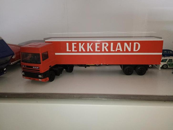 Lion Toys DAF 95 Trucks Lekkerland, Hobby en Vrije tijd, Modelauto's | 1:43, Gebruikt, Bus of Vrachtwagen, Overige merken, Ophalen of Verzenden