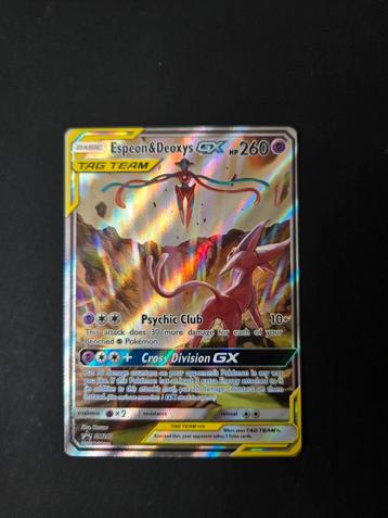 Espeon & Deoxys Tag team SM240 Pokemon  beschikbaar voor biedingen