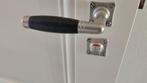 Deurbeslag wc deur chroom/zwart, Doe-het-zelf en Verbouw, Hang- en Sluitwerk, Ophalen of Verzenden, Gebruikt, Chroom, Klink of Kruk