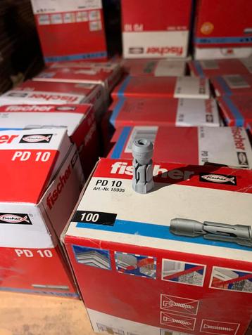Fischer PD 10 pluggen – 45 dozen (4.500 stuks) beschikbaar voor biedingen