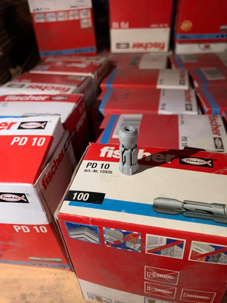 Fischer PD 10 pluggen – 45 dozen (4.500 stuks), Doe-het-zelf en Verbouw, Overige Doe-het-zelf en Verbouw, Nieuw, Ophalen of Verzenden